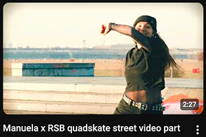 Manuela x RSB quadskate on Youtube